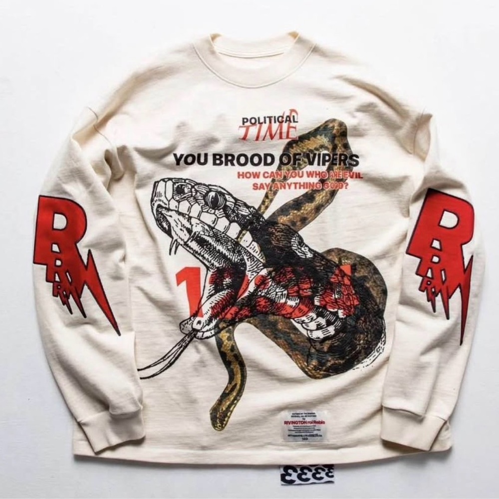 RRR RIVINGTON ROI Rebis 123 you brood of vipers Shirt Size 3 US Size X -Large
